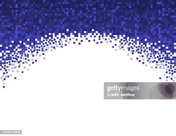 broken border - disintegration stock illustrations