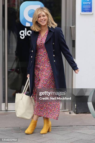 Kate Garraway celebrates her 54th birthday arriving at Smooth Radio Studios on May 04, 2021 in London, England.