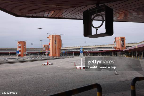 Shuttered Terminal A stands at former Tegel Airport on May 04, 2021 in Berlin, Germany. Tegel Airport, which closed to flight traffic on November 8...