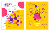Chemistry course or lesson banner templates