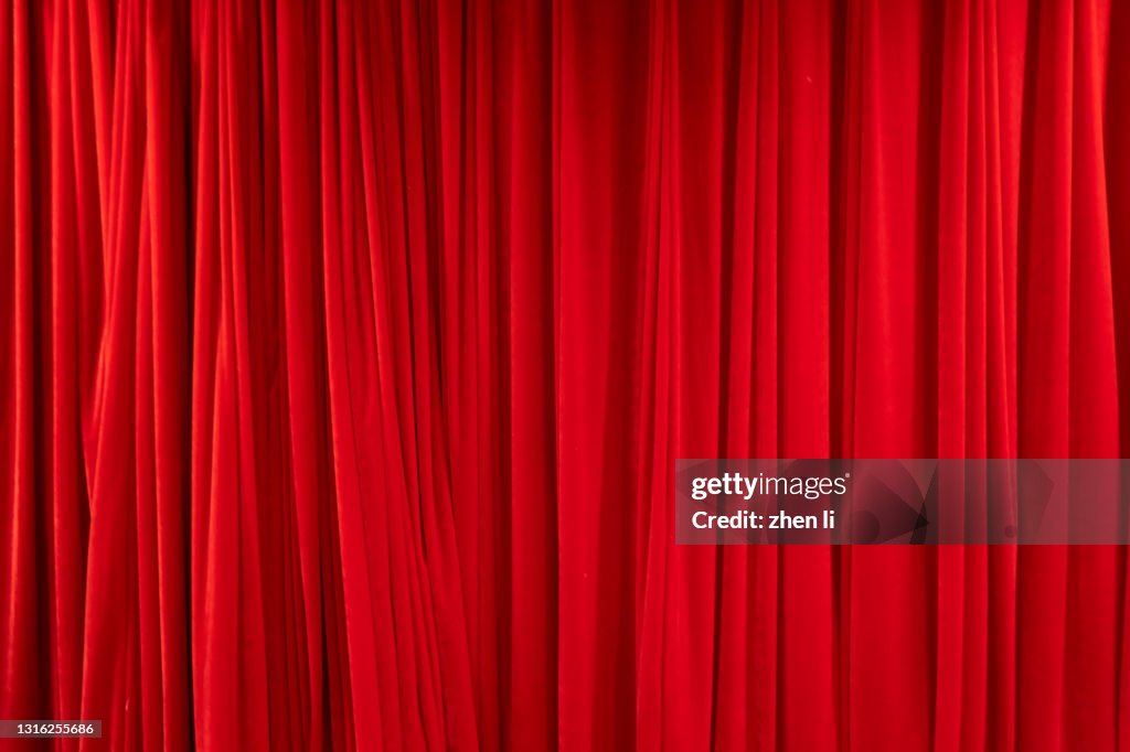 Red Stage Curtain