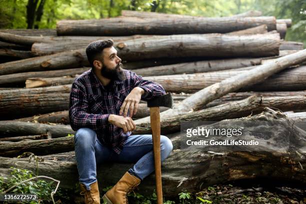 lumberjack - lumberjack stock pictures, royalty-free photos & images