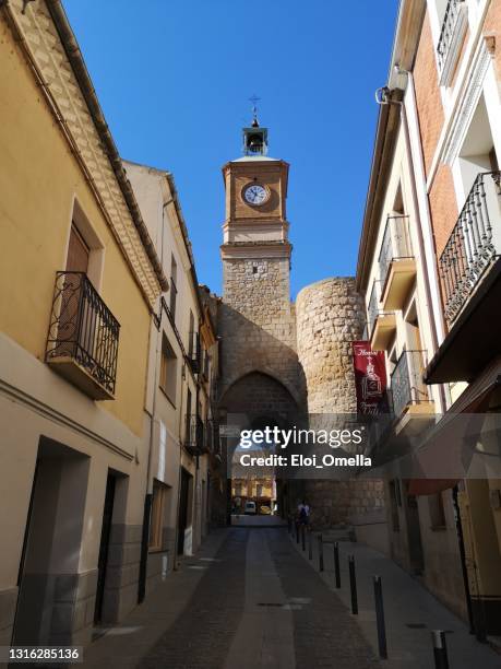 village of almazan, soria province, castilla y leon, spain - soria stock pictures, royalty-free photos & images