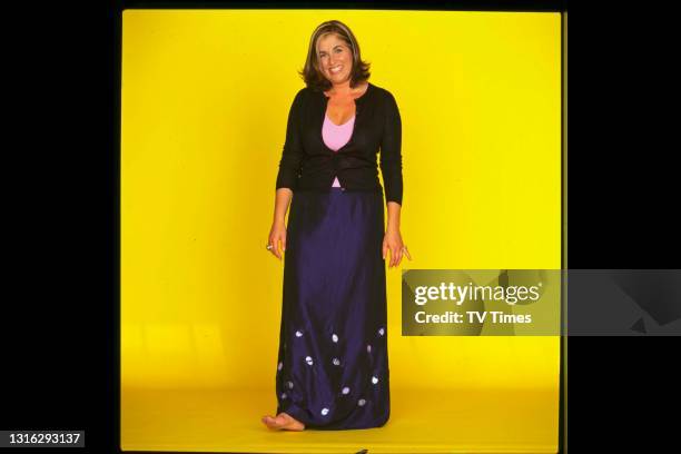 Television presenter Liza Tarbuck, circa 1999.