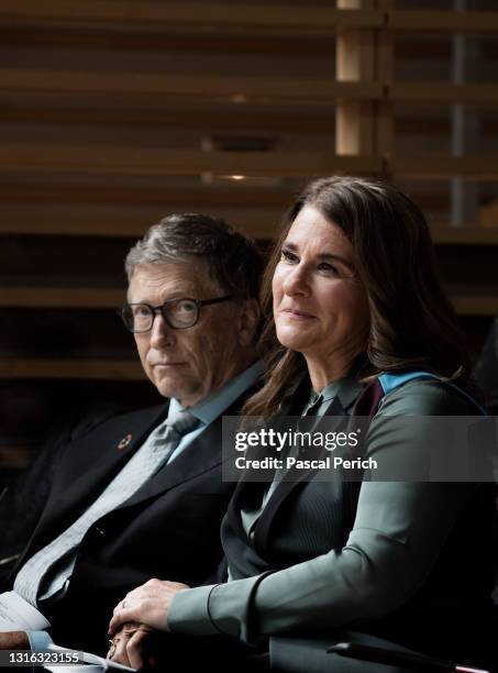 Bill Gates and Melinda Gates are photographed at the 2017 GoalKeepers on September 20, 2017 in New York, New York.