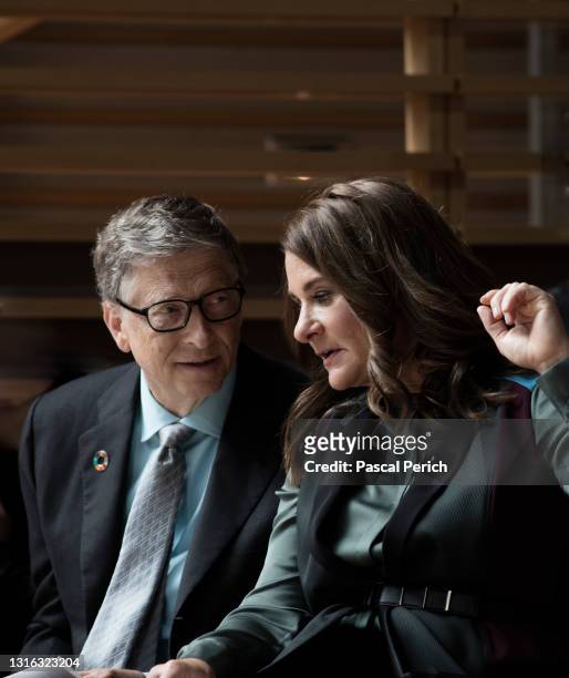 Bill Gates and Melinda Gates are photographed at the 2017 GoalKeepers on September 20, 2017 in New York, New York.