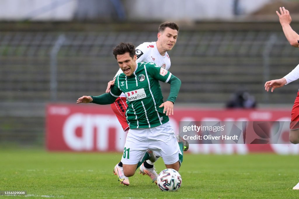 VfB Lübeck v SV Wehen Wiesbaden - 3. Liga