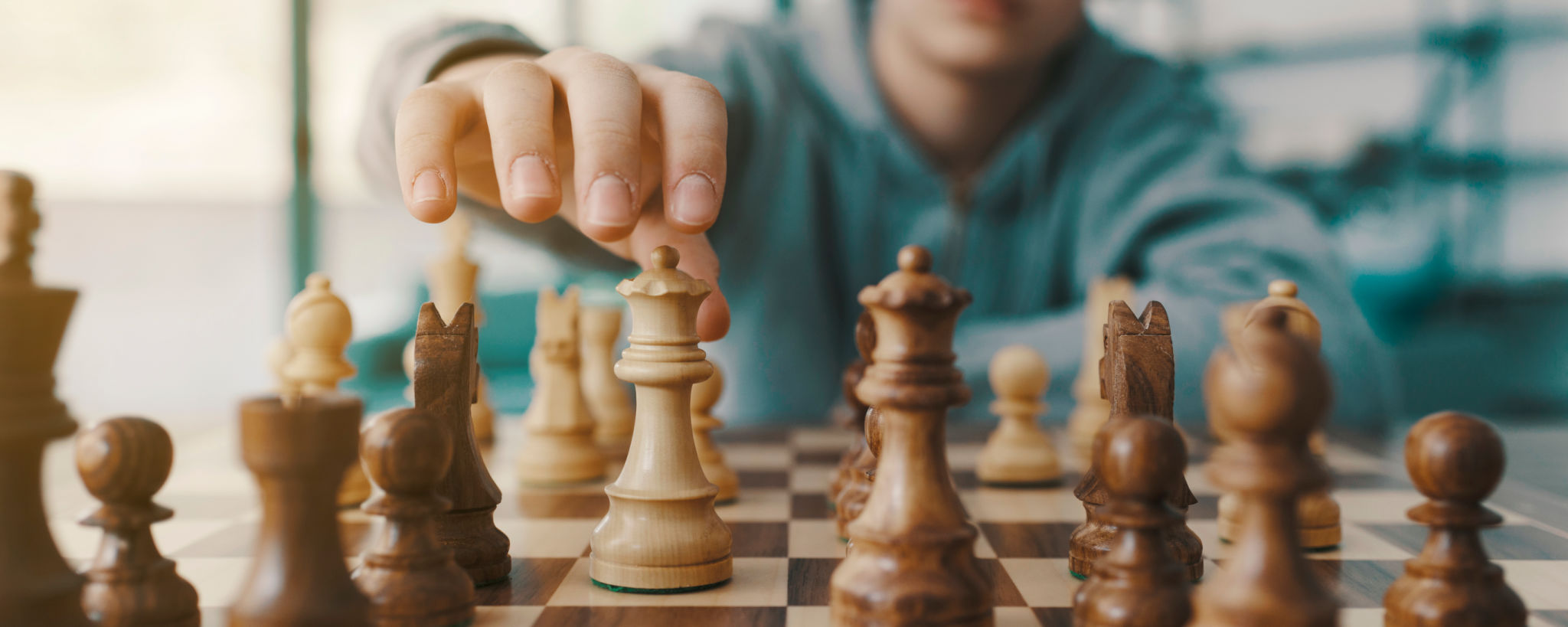 children playing chess