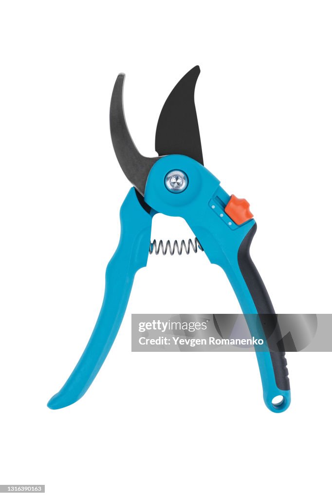 Garden pruner isolated on white background