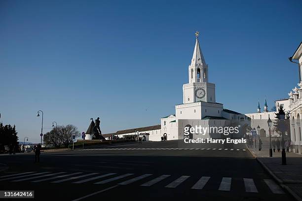 General view of the entrance to the Kazan Kremlin on November 6, 2011 in Kazan, Russia. Kazan is one of thirteen cities proposed as a host city as...