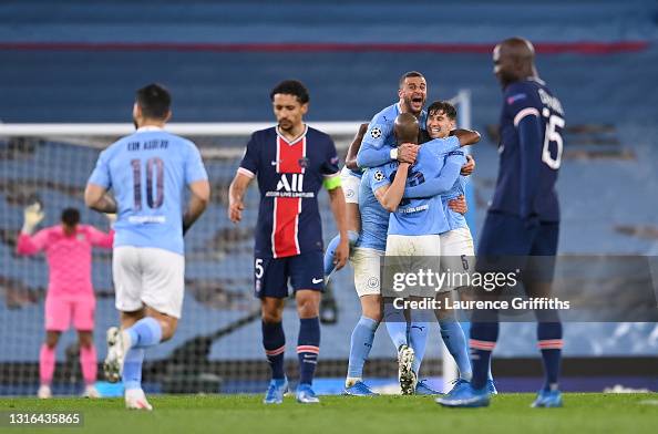 Manchester City v Paris Saint-Germain - UEFA Champions League Semi Final: Leg Two Manchester City v Paris Saint-Germain - UEFA Champions League Semi Final: Leg Two