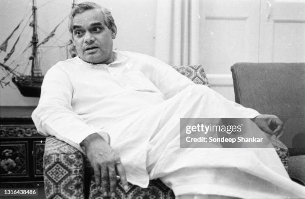 Atal Bihari Vajpayee, Indian politician, New Delhi, India, 2000.