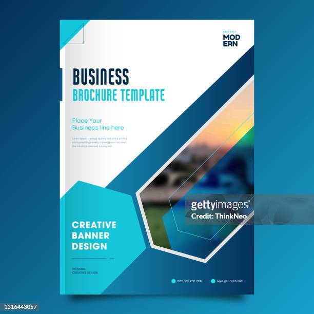 brochure template layout design. corporate business annual report - travel magazine cover stock illustrations