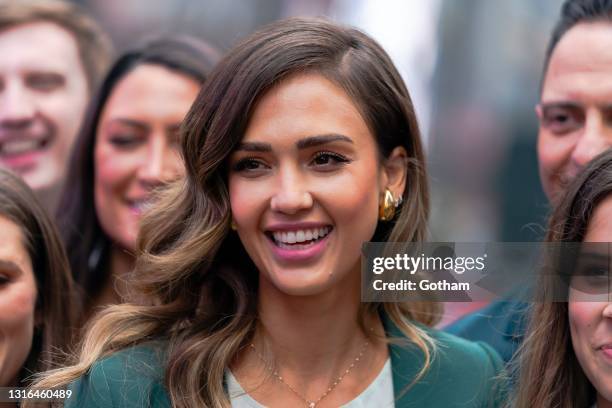 Jessica Alba is seen in Midtown on May 05, 2021 in New York City.