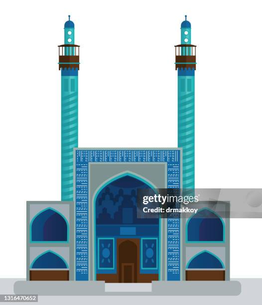 shah mosque - mosque stock illustrations