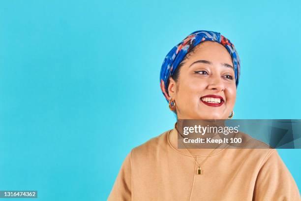 a portrait of a confident, successful woman. - colour background stock pictures, royalty-free photos & images