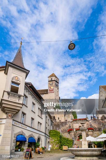 schweiz - rapperswil-jona, das schloss - rapperswil stock-fotos und bilder