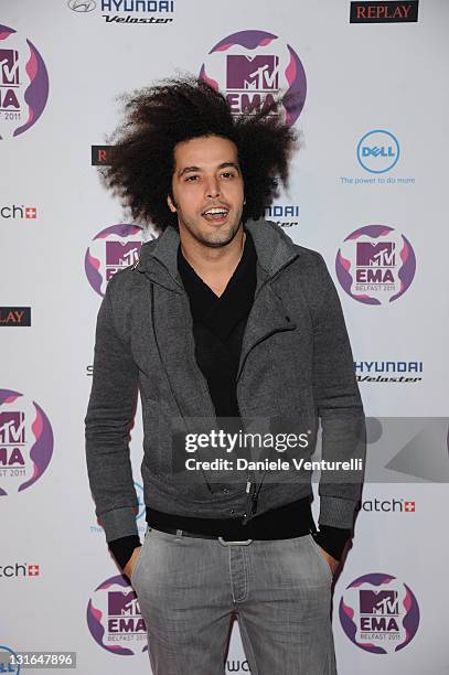 Abdelfattah Grini attends the 'MTV Europe Music Awards 2011' at Odyssey Arena on November 6, 2011 in Belfast, Northern Ireland.