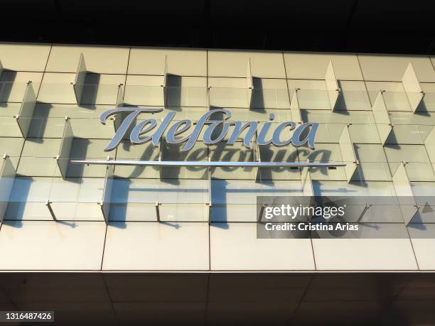 Spanish Telecom Company Telefonica Photos and Premium High Res Pictures ...