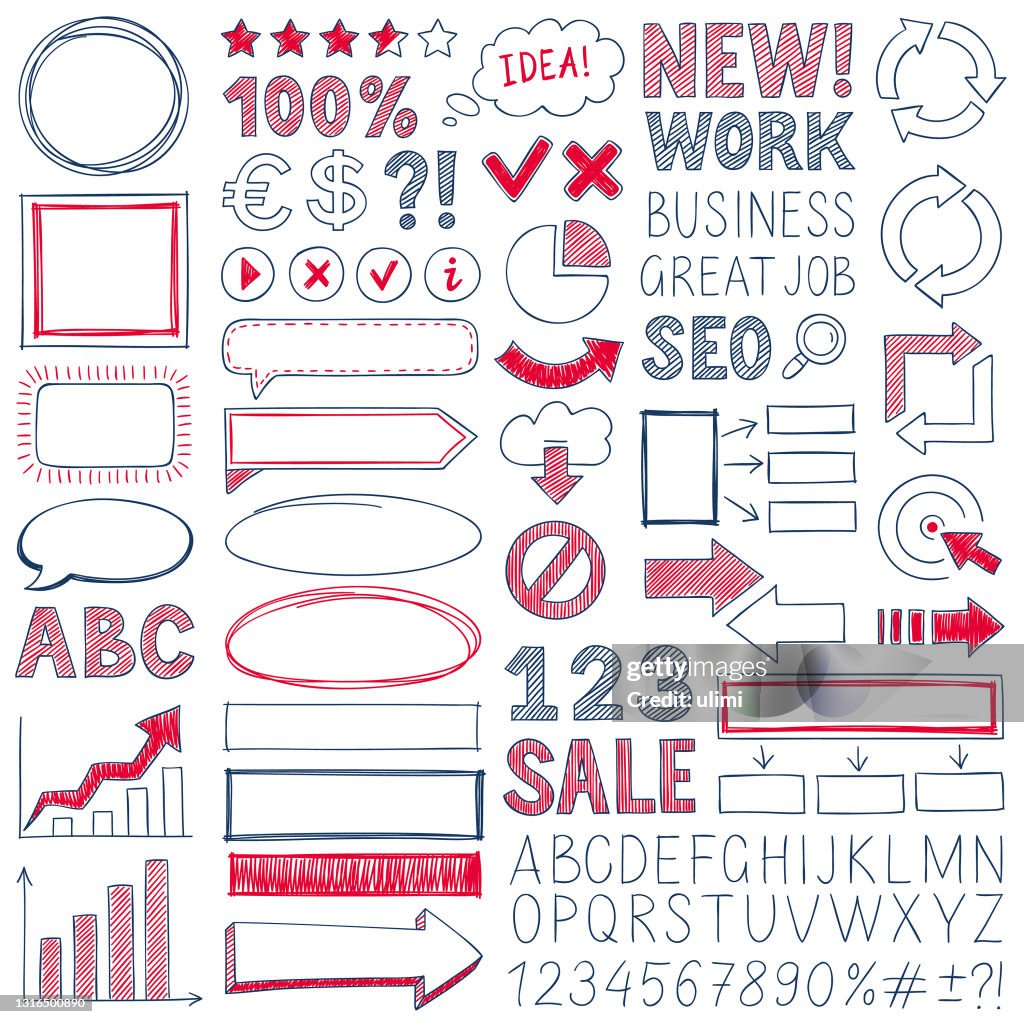 Hand drawn design elements