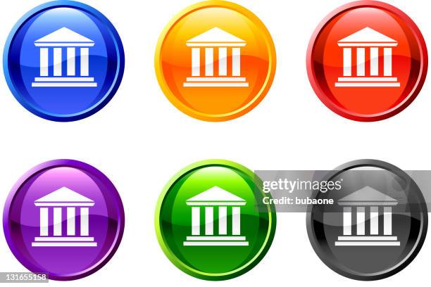 stockillustraties, clipart, cartoons en iconen met bank court house royalty free vector - pediment