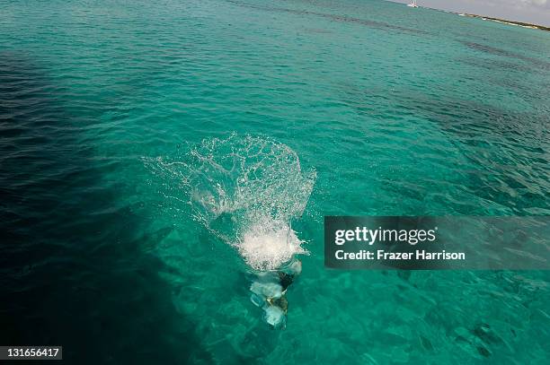 View of atmosphere on November 6, 2011 in Aruba, Aruba. Red Sail Sports boasts four custom built luxurious catamarans which offer exhilarating rides...