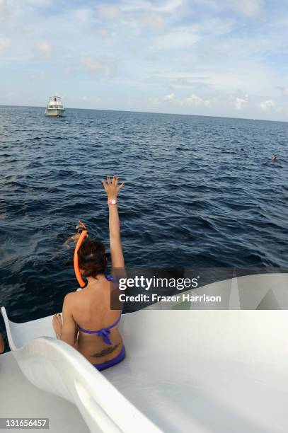 View of atmosphere on November 6, 2011 in Aruba, Aruba. Red Sail Sports boasts four custom built luxurious catamarans which offer exhilarating rides...