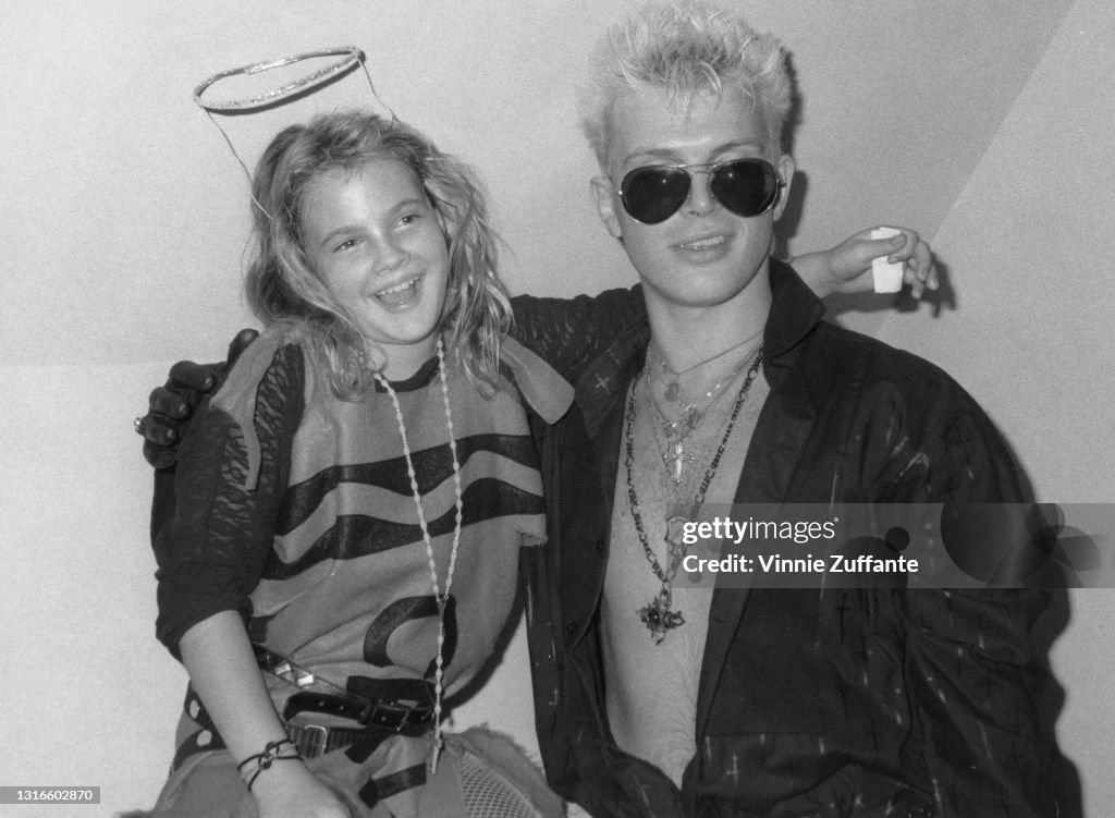 Drew Barrymore and Billy Idol