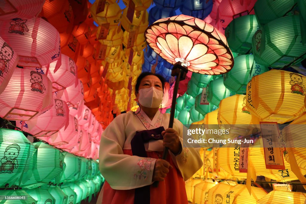 Monks And Worshippers Prepare To Celebrate Buddha's Birthday