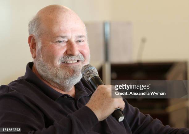 Actor Rob Reiner speaks onstage at the 2011 American Film Market - Day 5 - Voltage Pictures Presents: "Summer at Dog Dave's" held at the Loews Hotel...