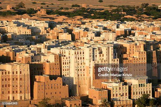 Historical town referred to as the "Manhattan of the Desert" lies in the Hadhramaut Valley on January 8, 2006 in Shibam, Yemen. Decades of political...