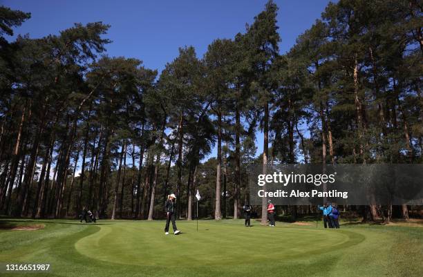 General view as Jessica Adams putts on the Duchess Course during the Rose Ladies Series at Woburn Golf Club on May 06, 2021 in Woburn, England.