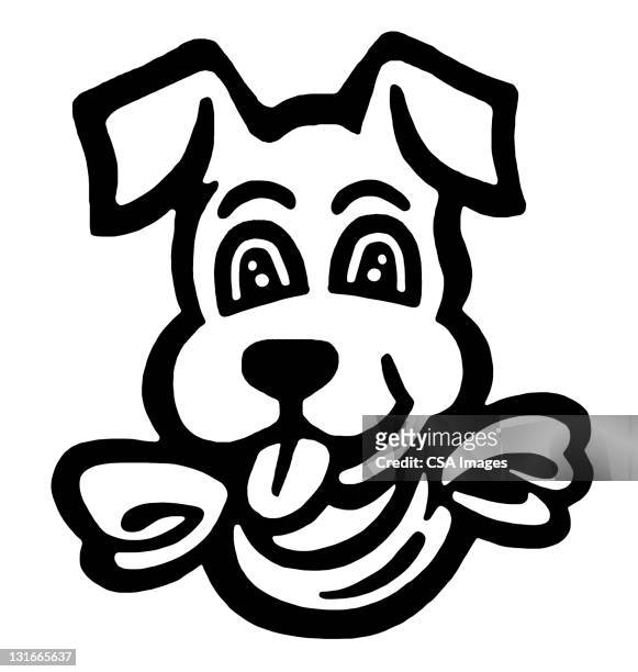 happy dog - panting stock illustrations