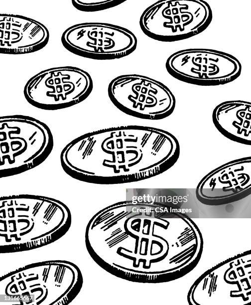 coins - us coin stock illustrations
