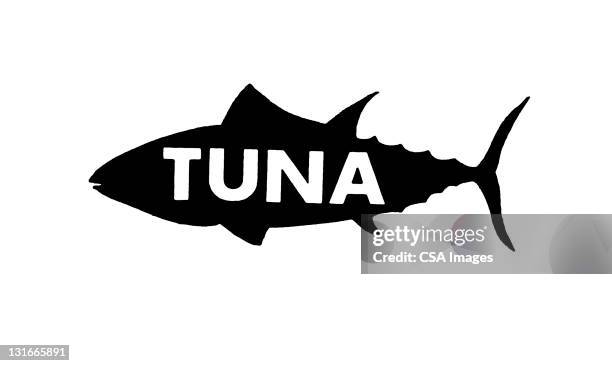 tuna fish - tuna illustration stock illustrations