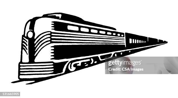 vintage train - tourist train stock-grafiken, -clipart, -cartoons und -symbole
