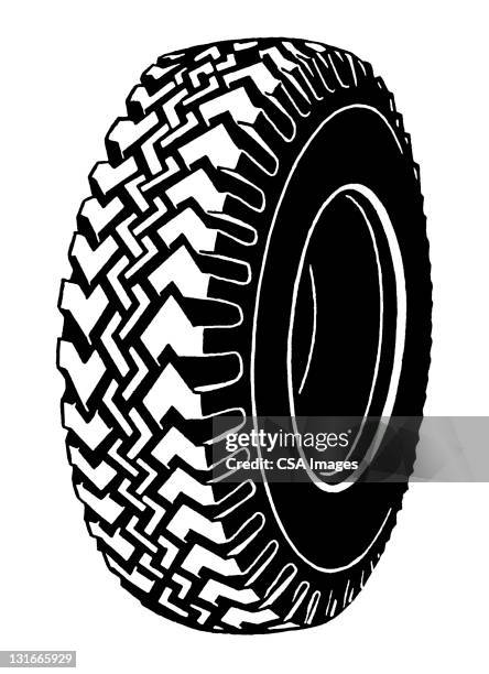large tire - tyre marks stock illustrations