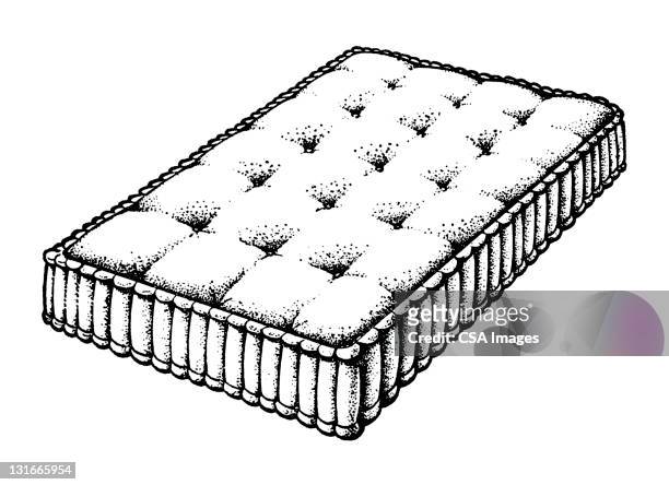 mattress - mattress stock illustrations
