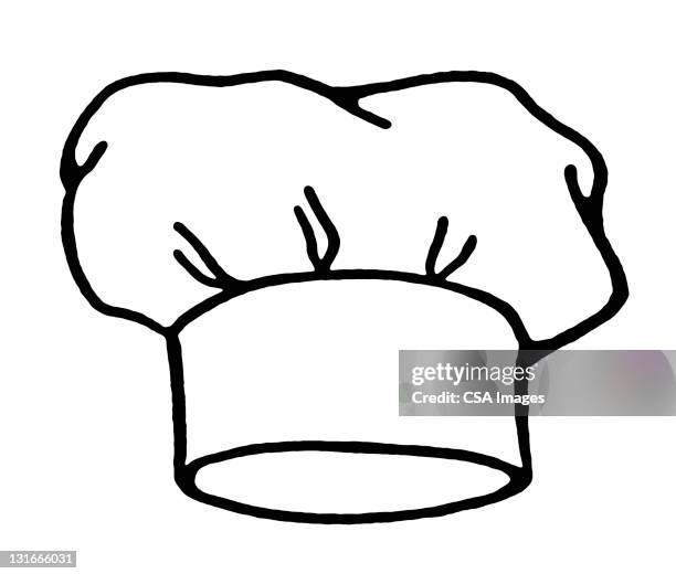 ilustrações, clipart, desenhos animados e ícones de chef hat - gorro de chef