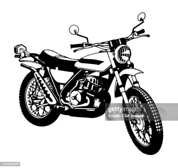dirt bike - motorbike stock illustrations