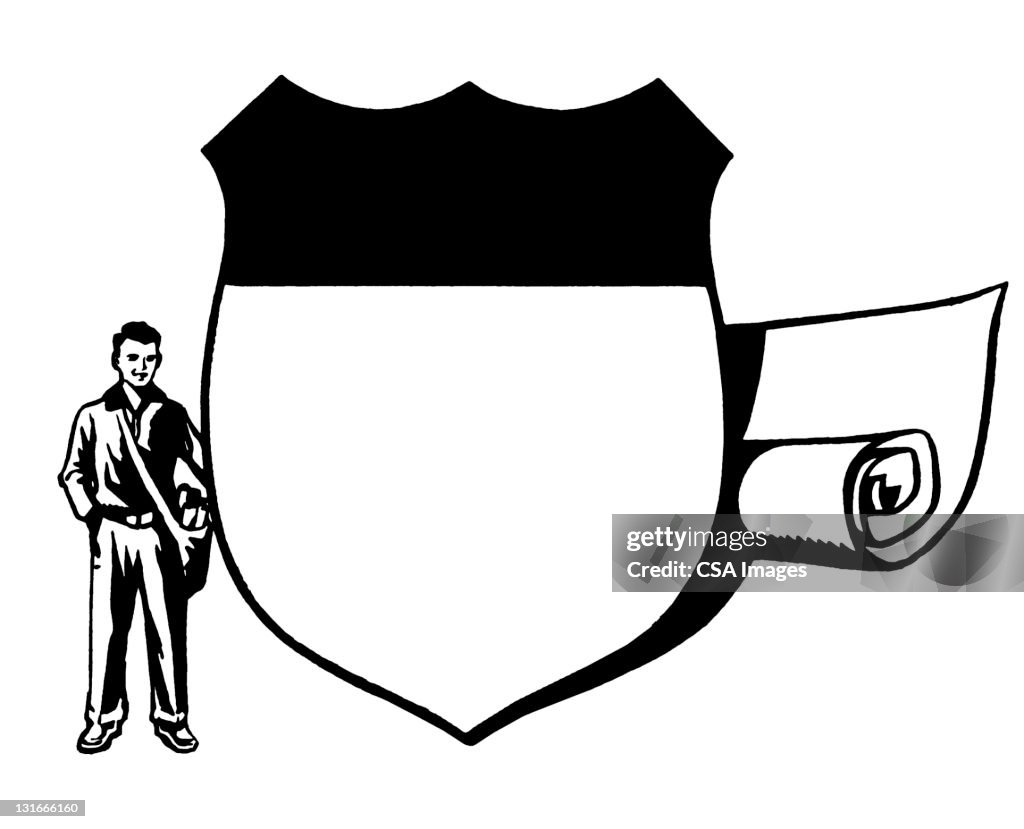 Paperboy Icon Paperboy And Sign High-Res Vector Graphic - Getty Images