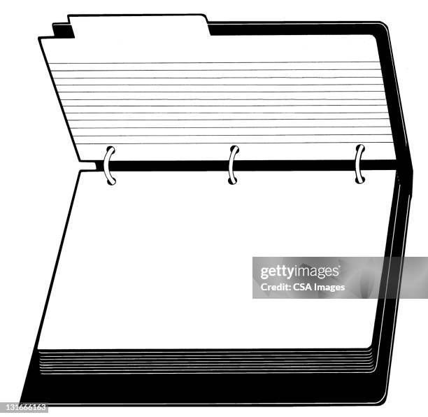 index card book - old files stock illustrations