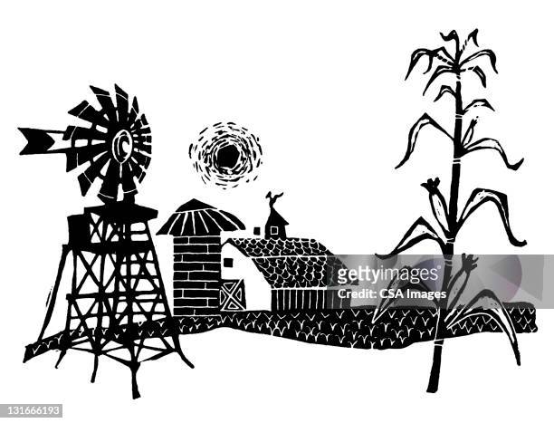 farm - grains stock illustrations
