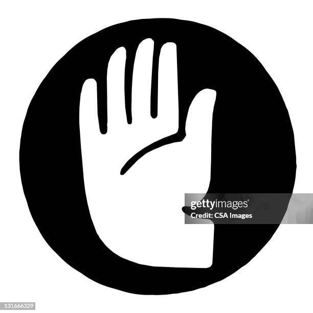 stop hand - stop gesture stock illustrations