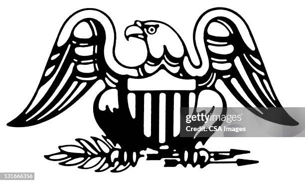 american eagle - bald eagle stock illustrations