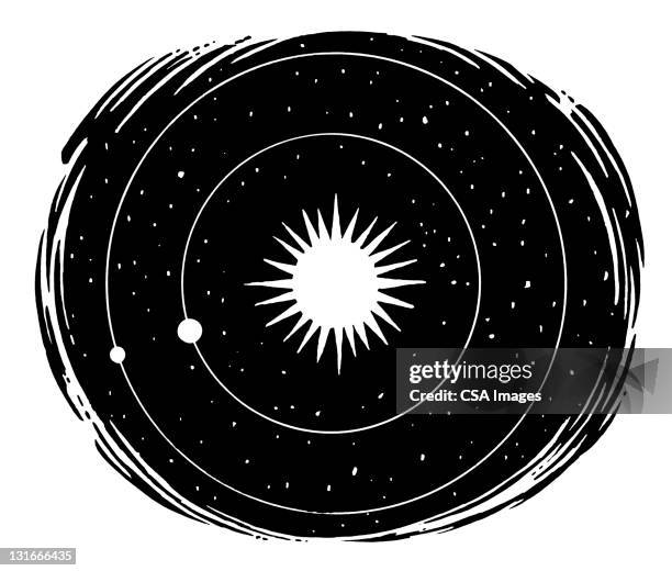 solar system - astronomy stock illustrations