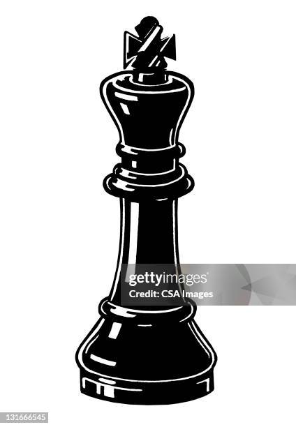 chess piece - king chess piece stock illustrations