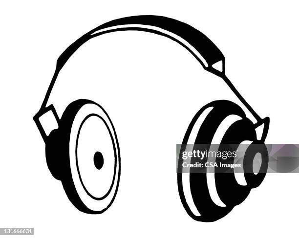 headphones - hi fi stock illustrations