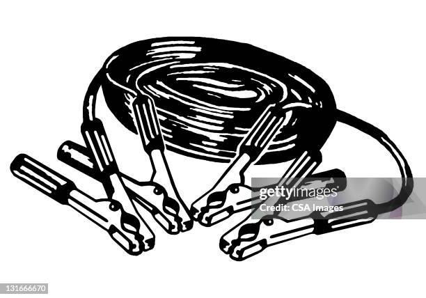 jumper cables - jumper cables stock illustrations