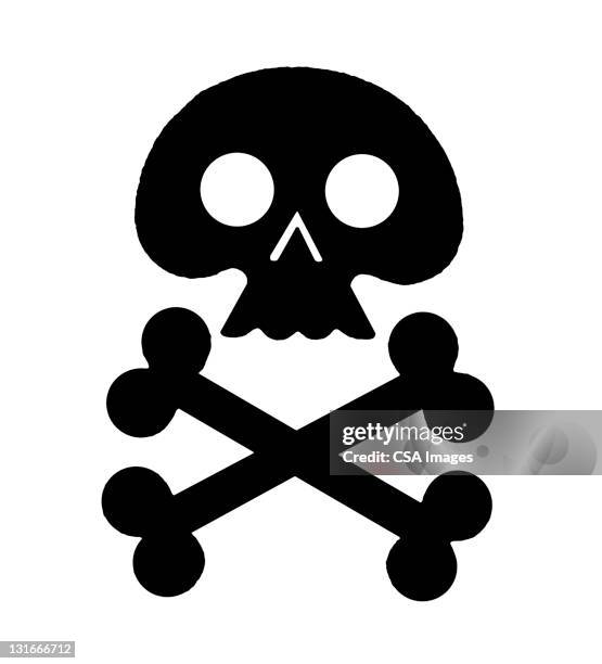 skull and crossbones - skull and crossbones stock-grafiken, -clipart, -cartoons und -symbole